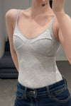 BASERANGE Bra bodysuit ONBB GREY MELANGE
